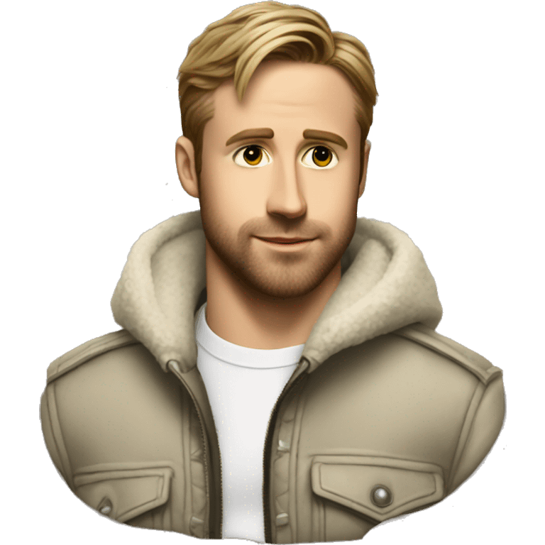 ryan gosling from the movie drive with his famous jacket  emoji