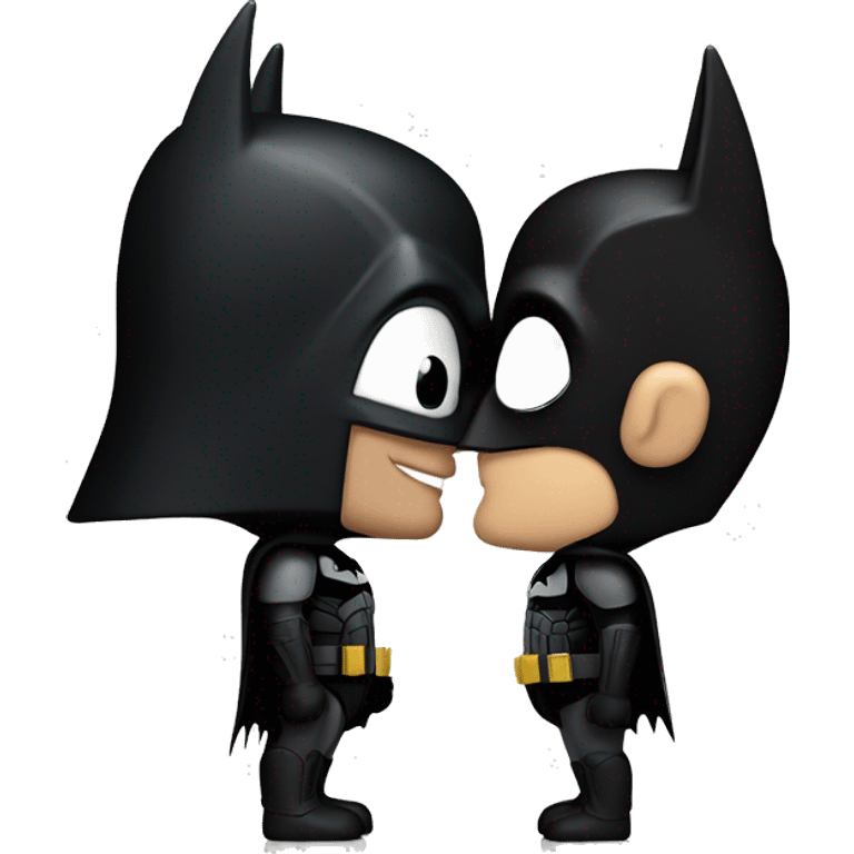 Batman kissing darth vader on his ears  emoji