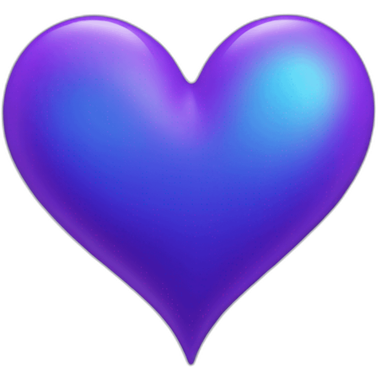 Purple and blue heart emoji