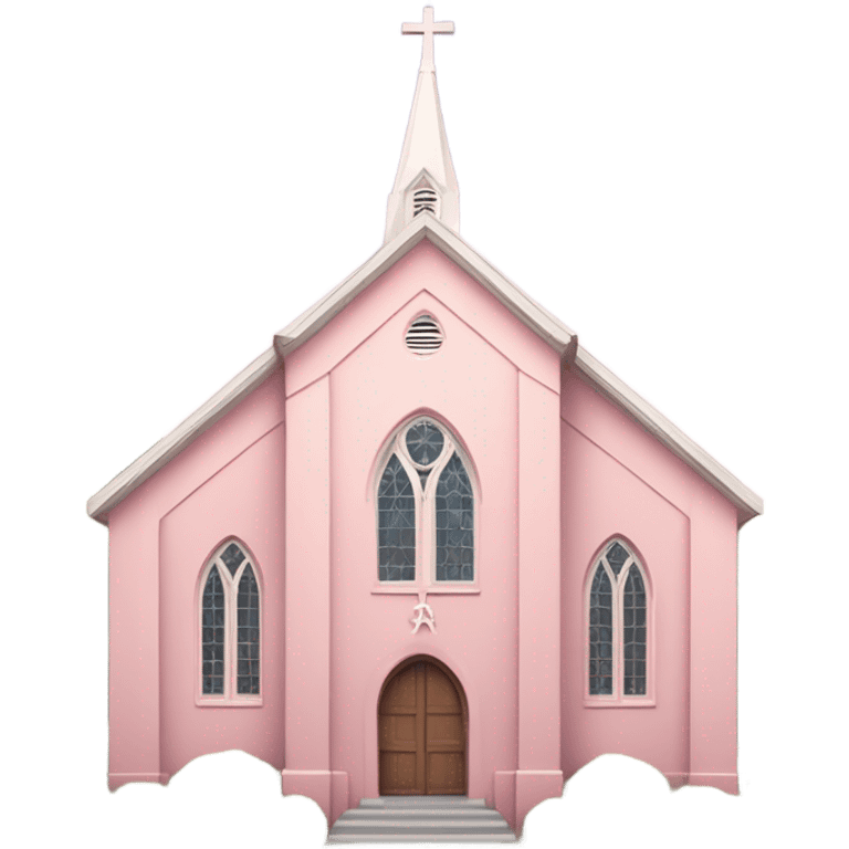 Pink church emoji