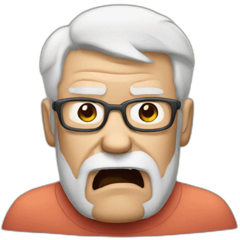 angry grandpa emoji