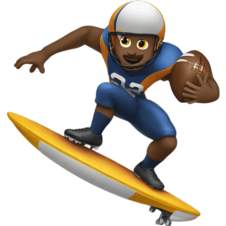 football surfing emoji