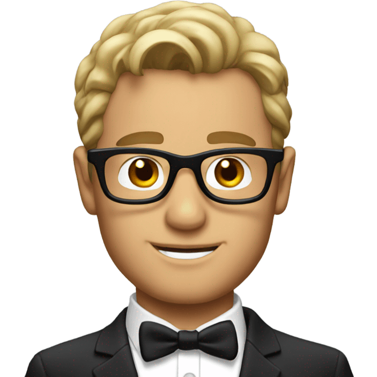 a bond guy with glasses emoji