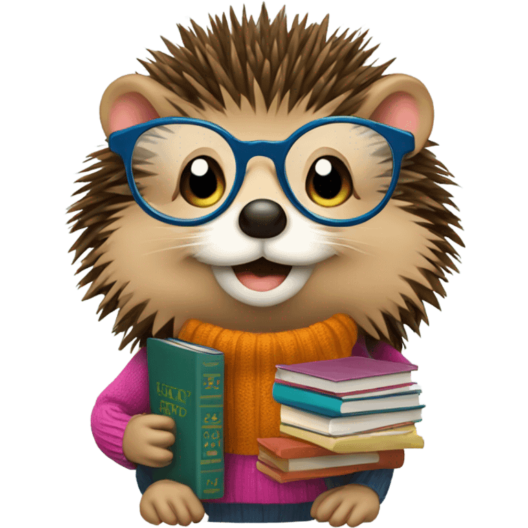 nerdy blhedgehog emoji