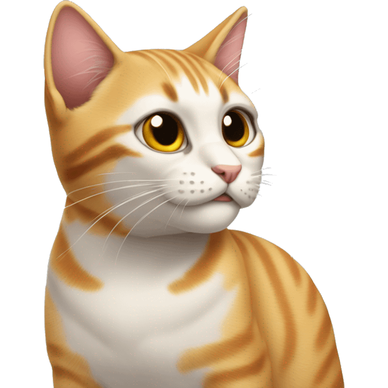 gato atigrado con moño emoji