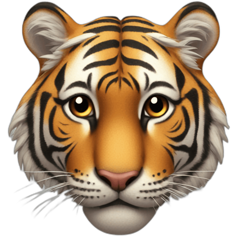 Tiger in love emoji