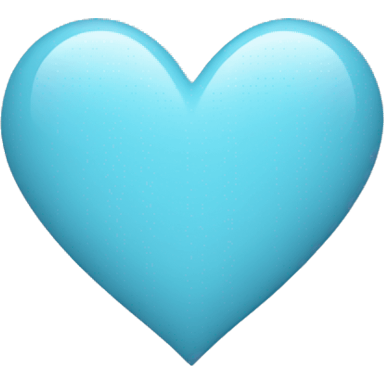 Light blue colour heart emoji