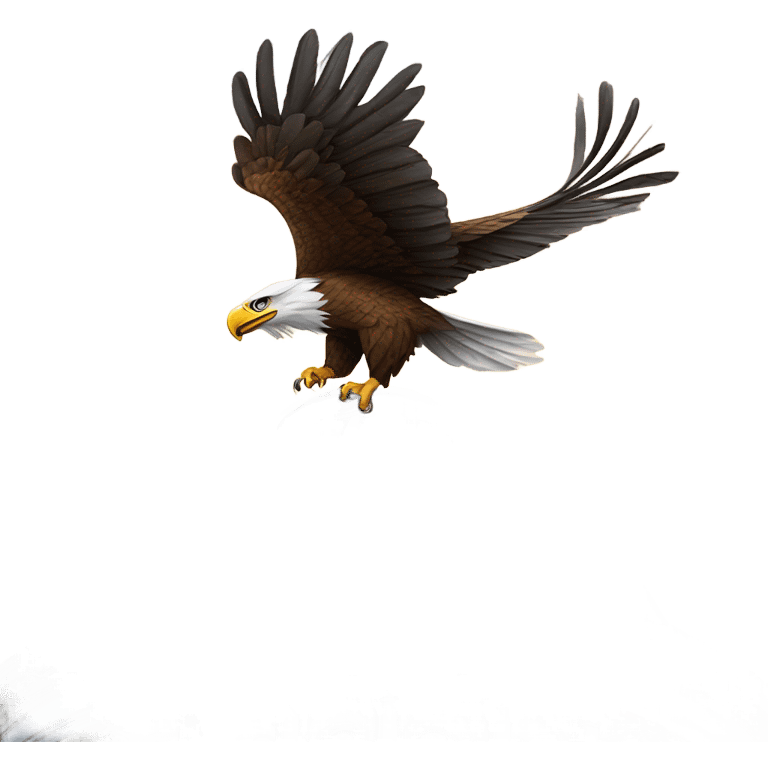 Eagle perched on the capitol building emoji