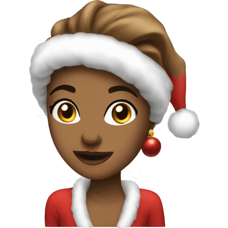 Coquette Christmas emoji