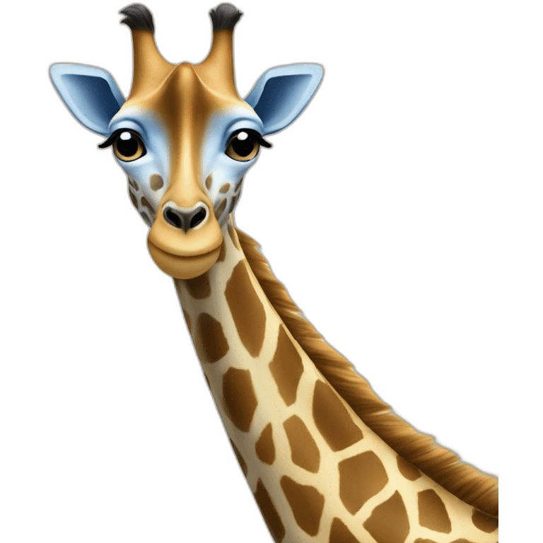 Girafe bleu emoji