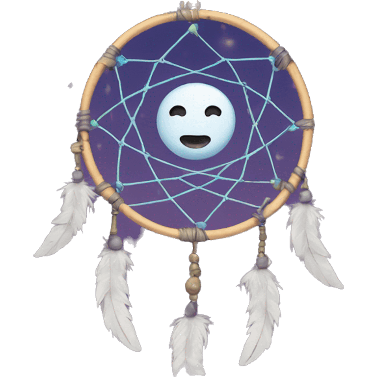 moon and stars dreamcatcher  emoji