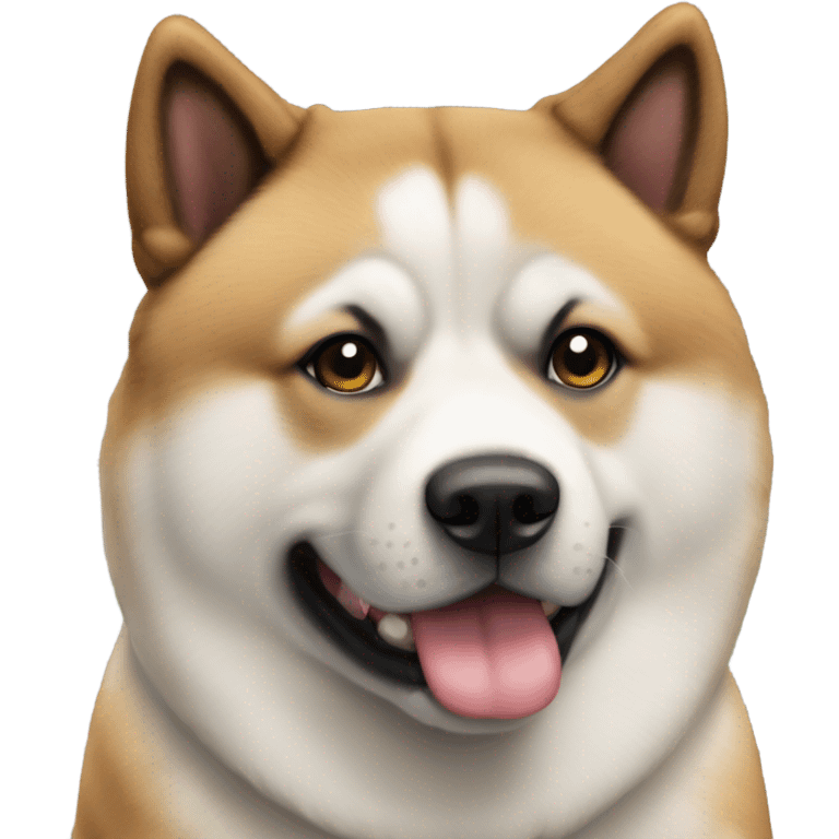 perro akita atigrado emoji