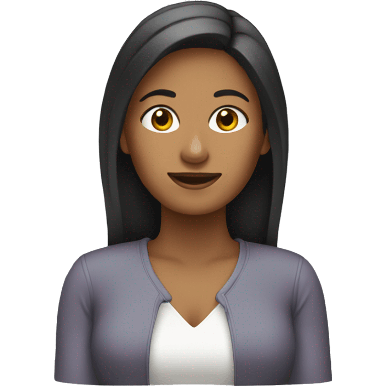 Mujer creadora de contenido emoji