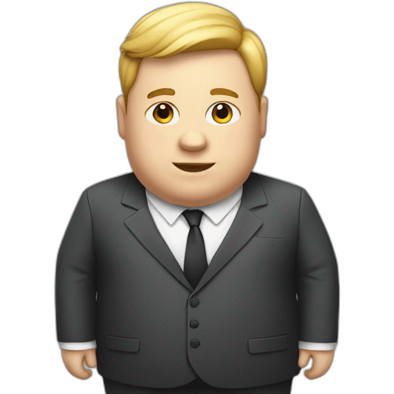 Fat boy in suit emoji