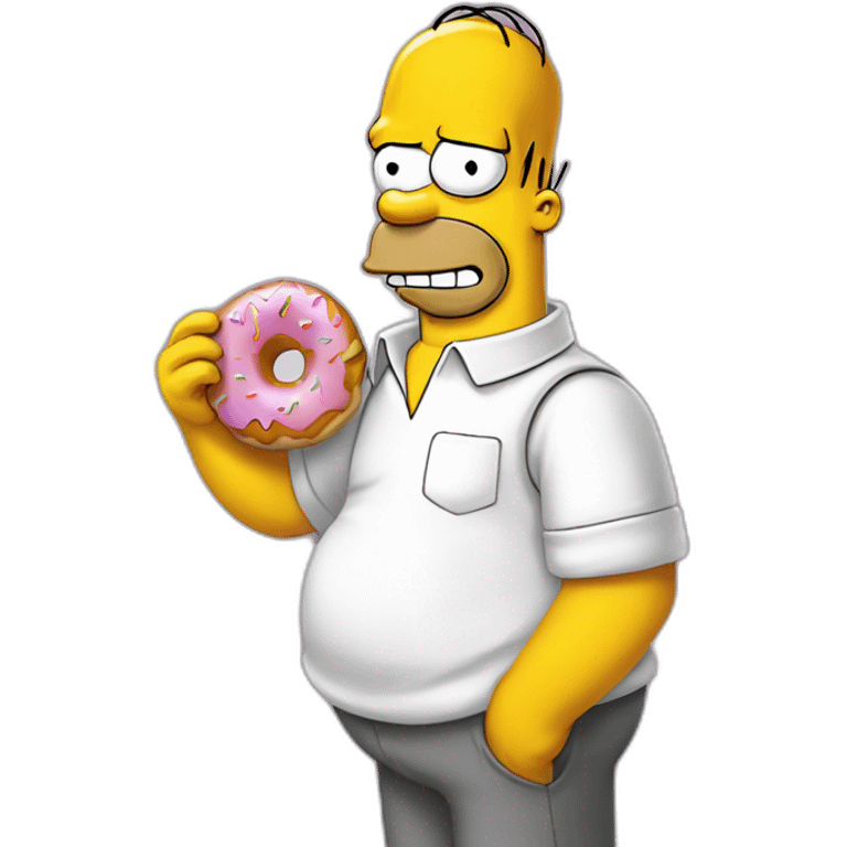 homer simpson qui manje un donuts emoji