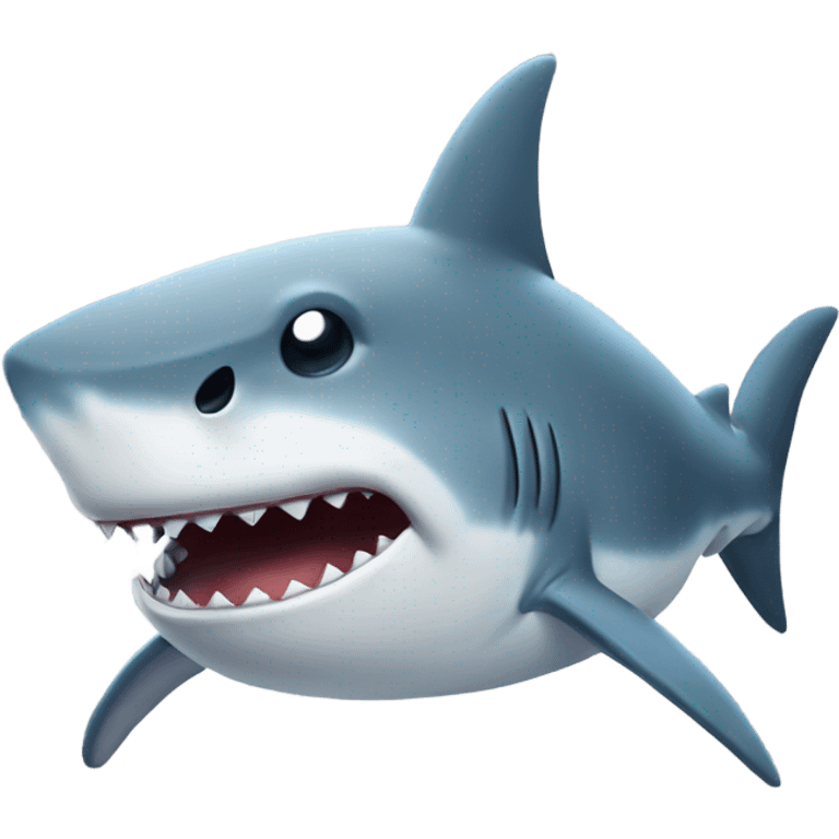 A really sad shark that is also farting emoji