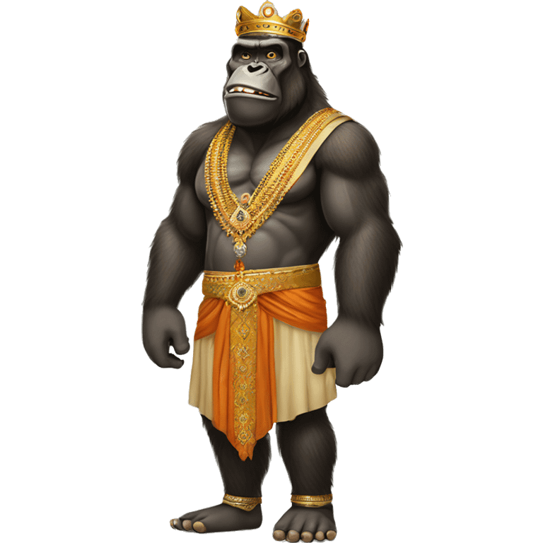 king kong in india clothes emoji