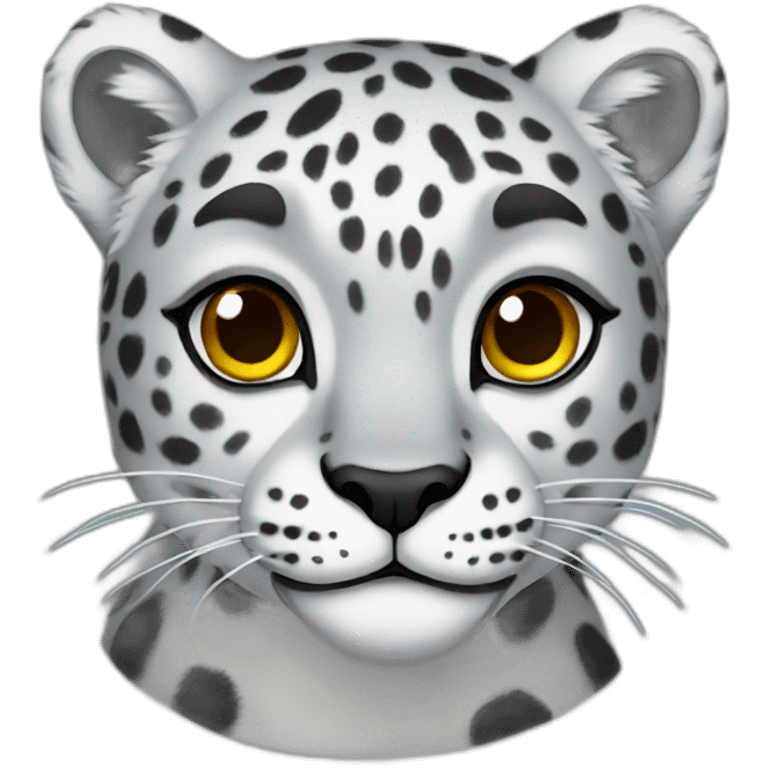 Adult Snow Leopard Full Body emoji