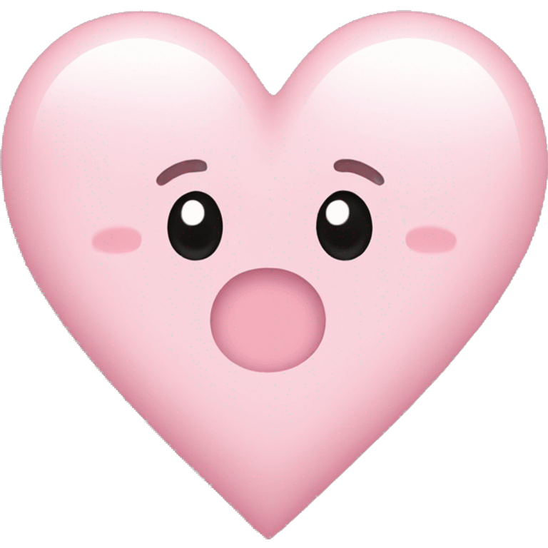 cute light pink heart emoji