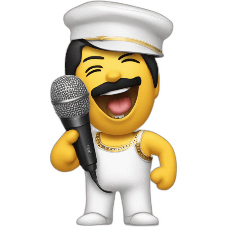 Freddie Mercury With the microfone emoji