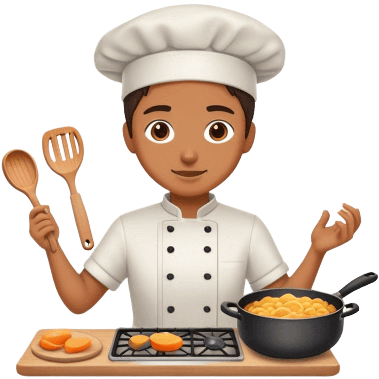 cooking only the materials emoji