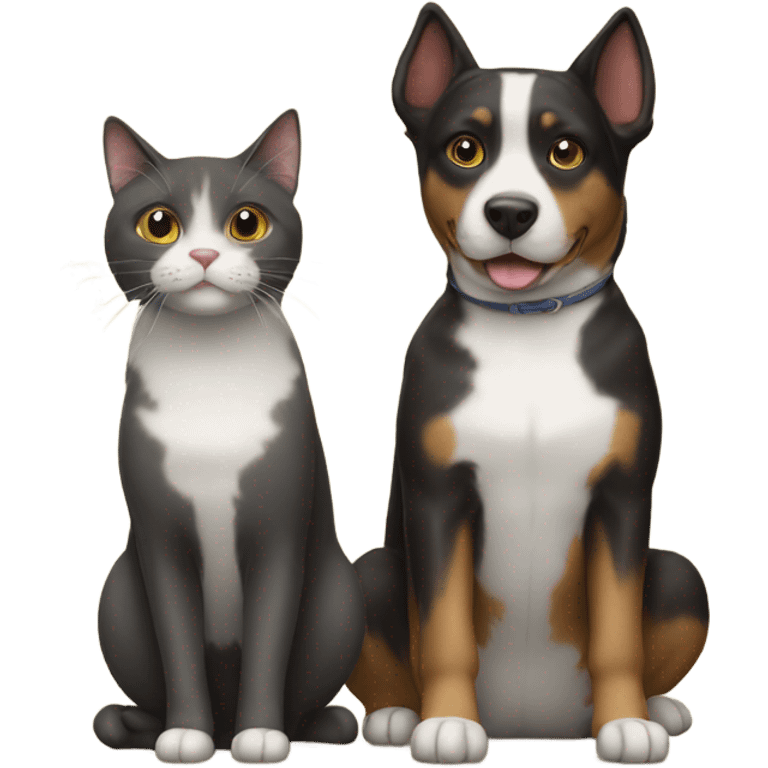 Cat and dog  emoji