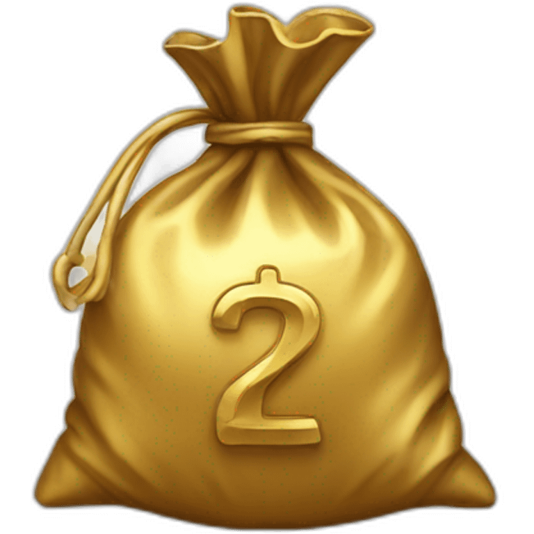 golden money bag emoji