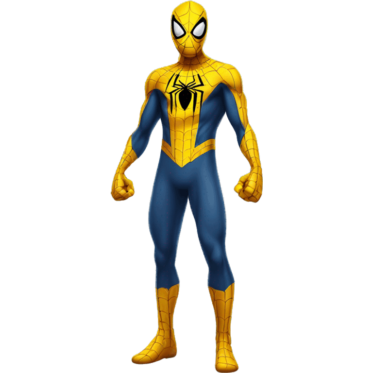 Yellow colour spider man  emoji