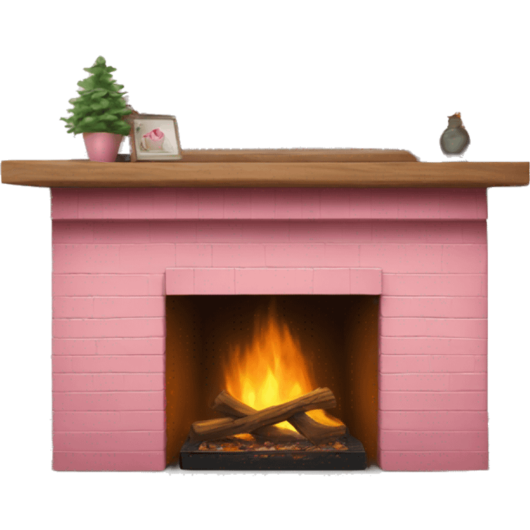 Winter Pink FirePlace emoji