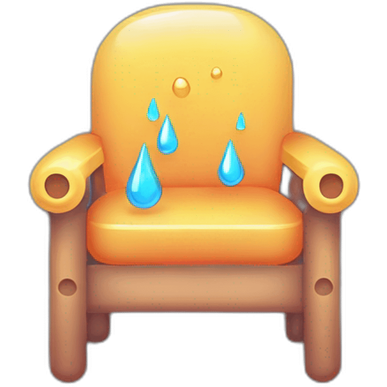 Water in chair emoji