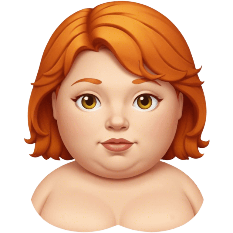 fat ginger woman emoji