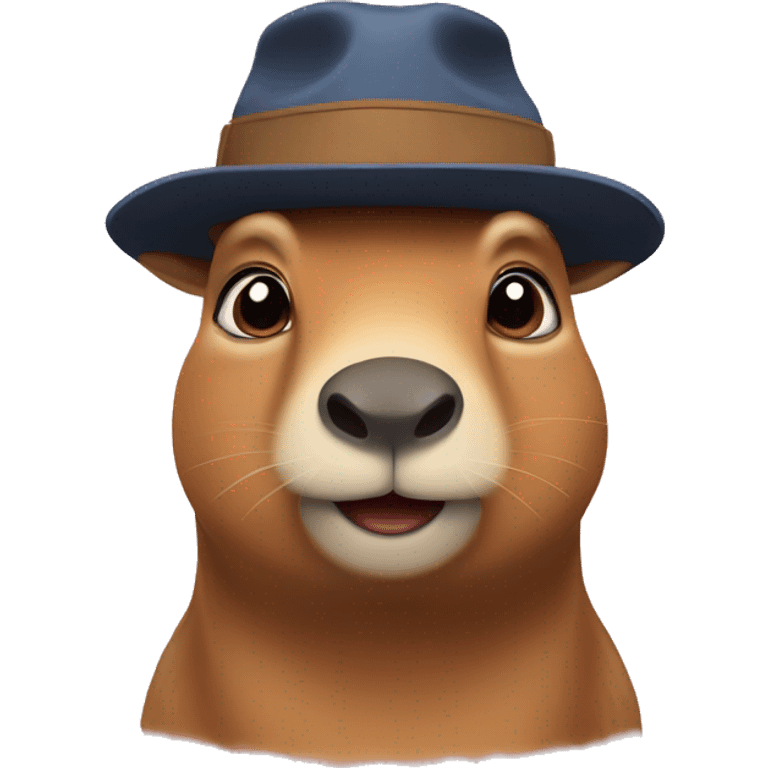 Kapybara with hat  emoji