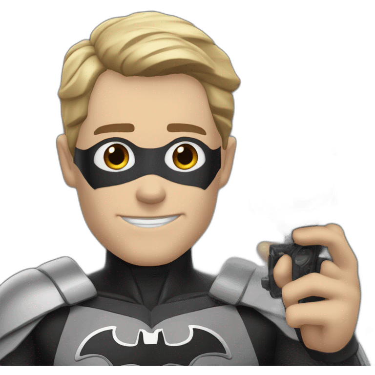 batman's gordon whit a handcam emoji