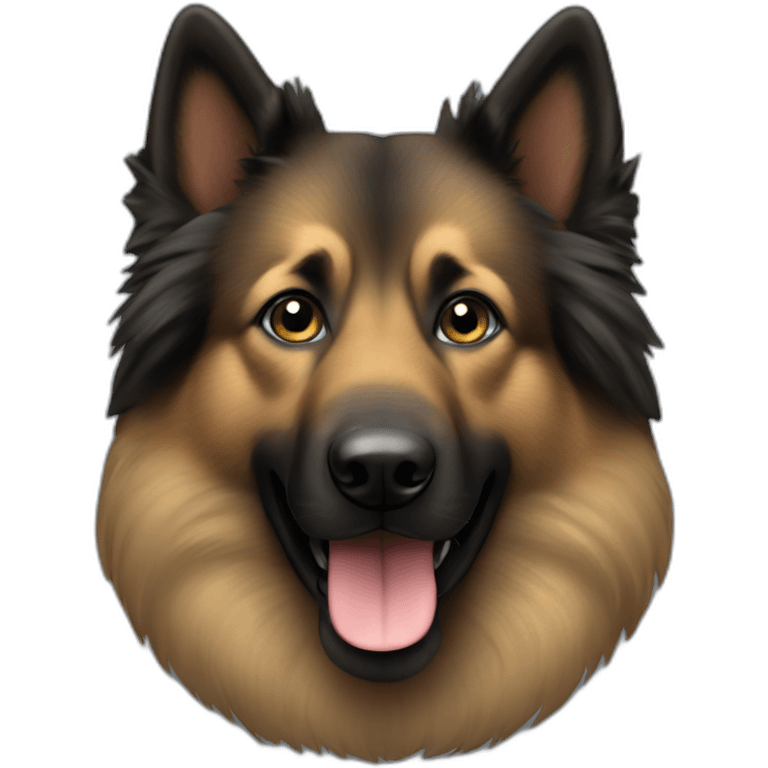 belgian tervuren with dark fur emoji