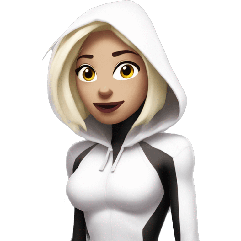 spider gwen half body emoji