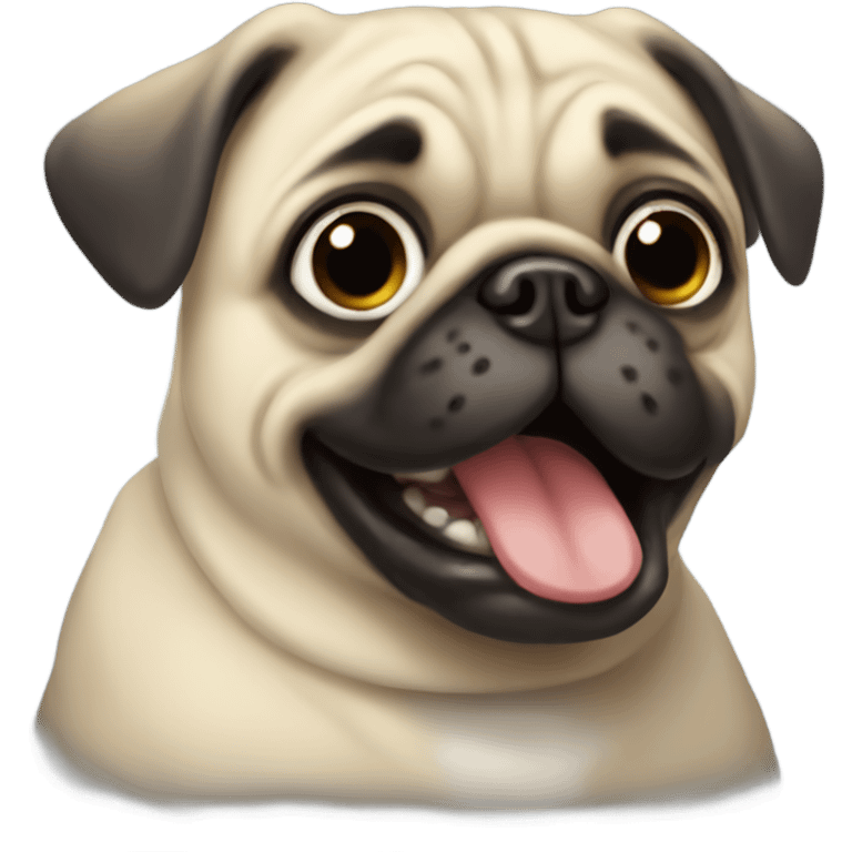 derpy pug emoji