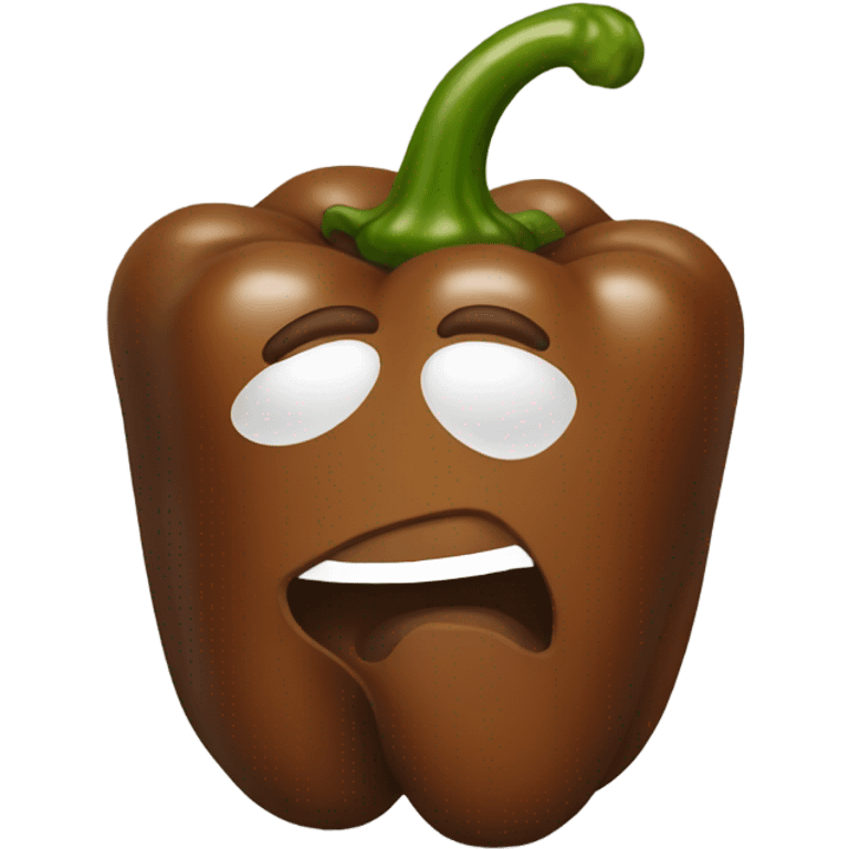 Brown pepper emoji