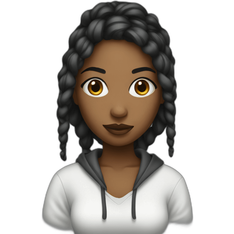 hip hop girl emoji