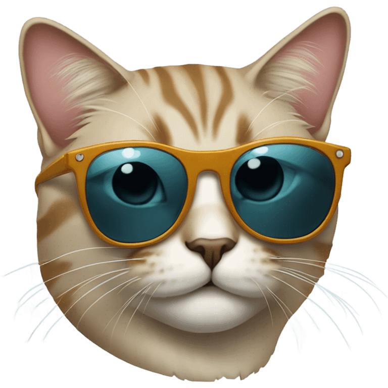 Cat with sunglasses emoji