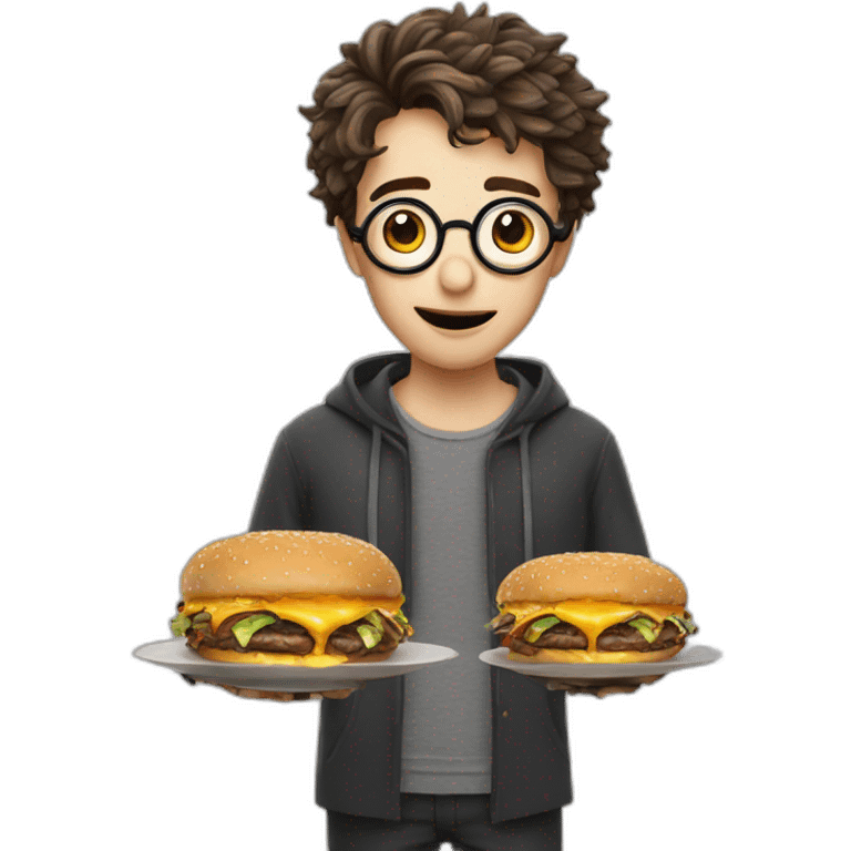 Harry potter mange un burger emoji