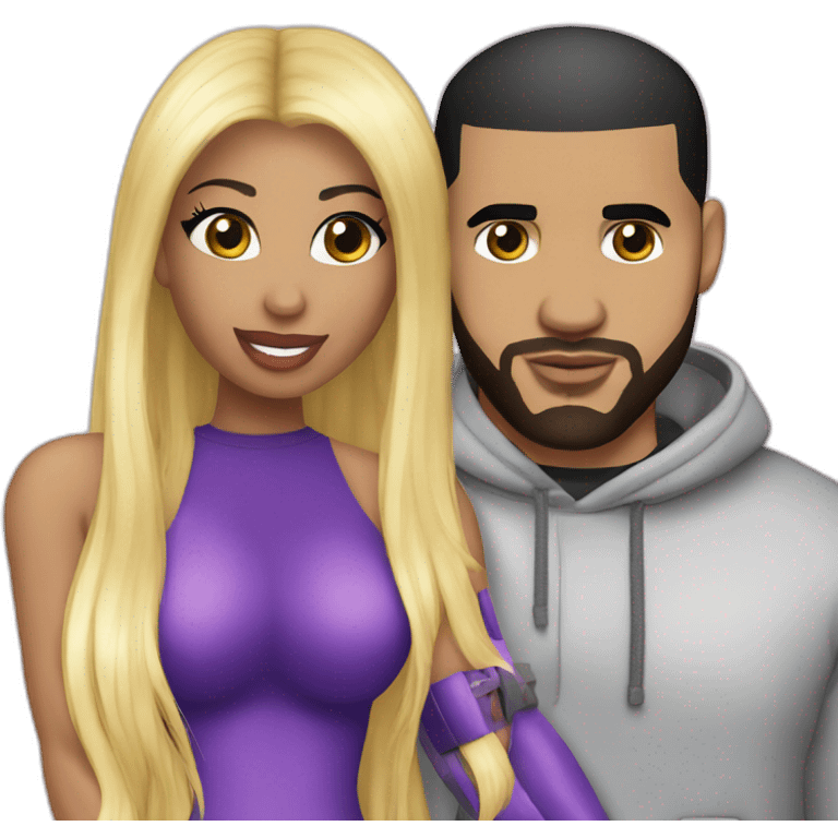 Nicki Minaj and Drake couple emoji