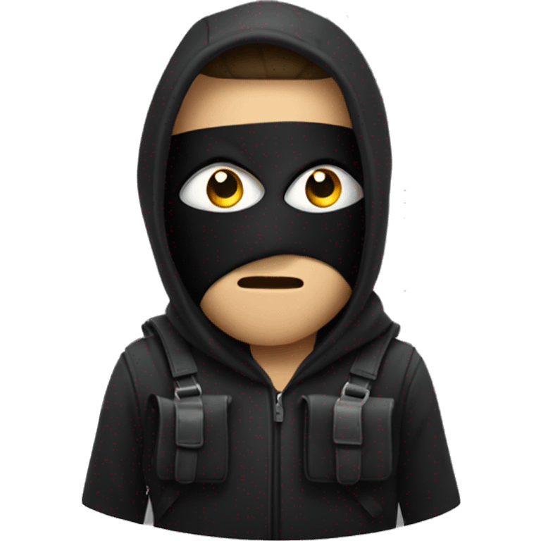 robber with black bag on shoulder emoji