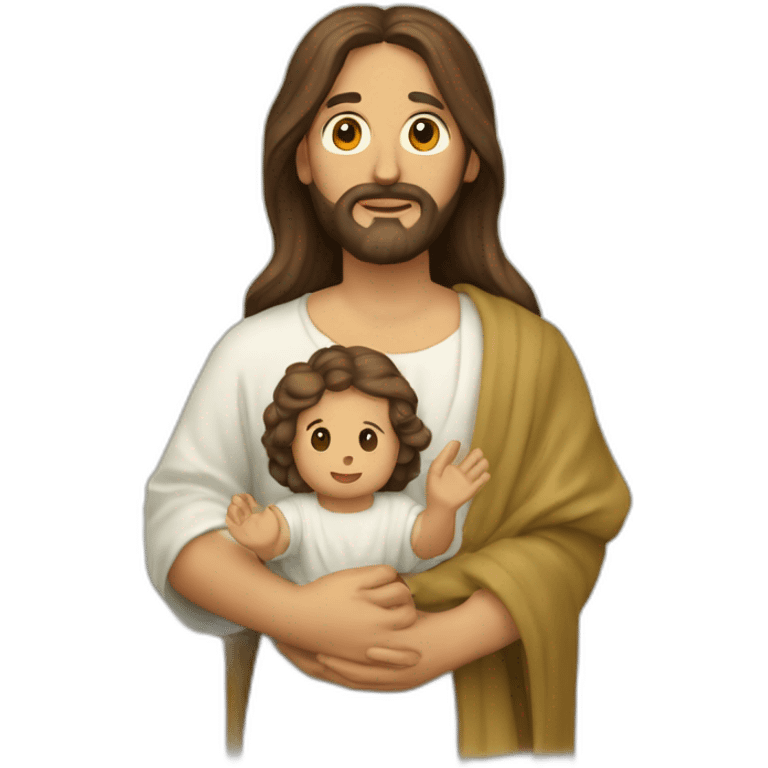 Nacimiento de Jesús, María y Jose emoji