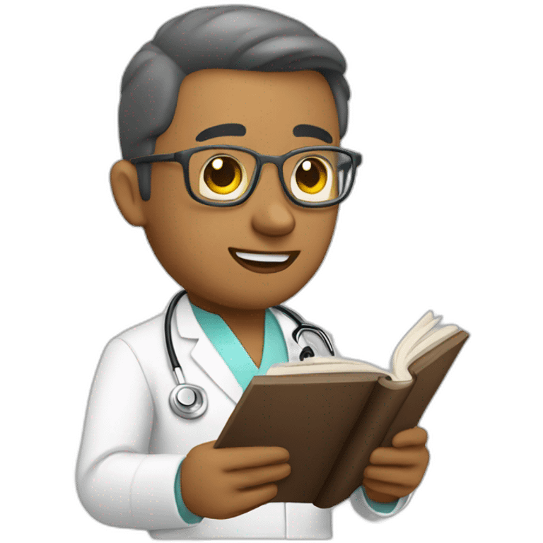 latin surgeon reading a book emoji