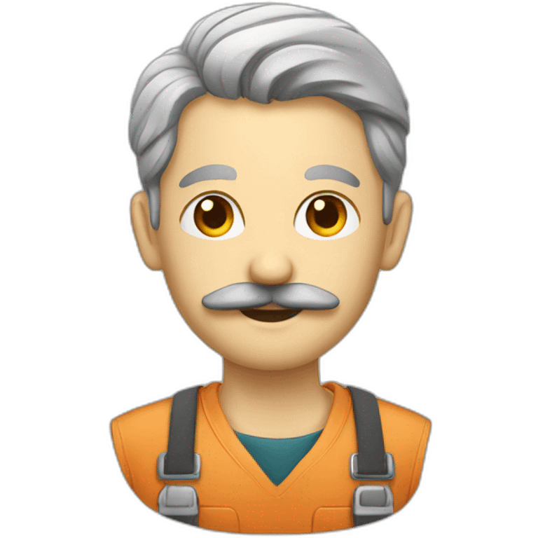 technicien a moustache emoji