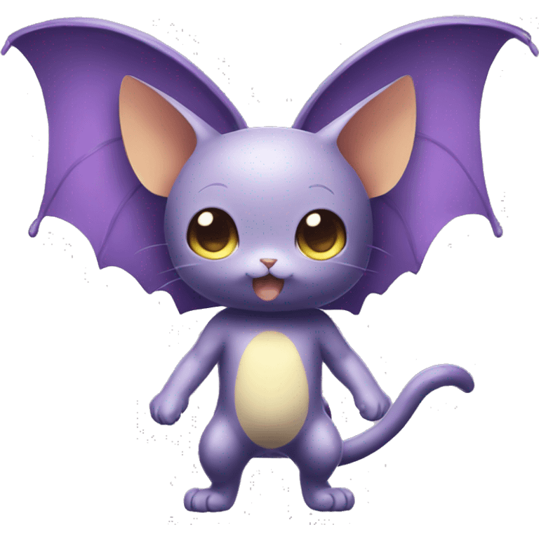 Kawaii Cat-Bat-Butterfly-Pokémon-Fakémon Full Body emoji