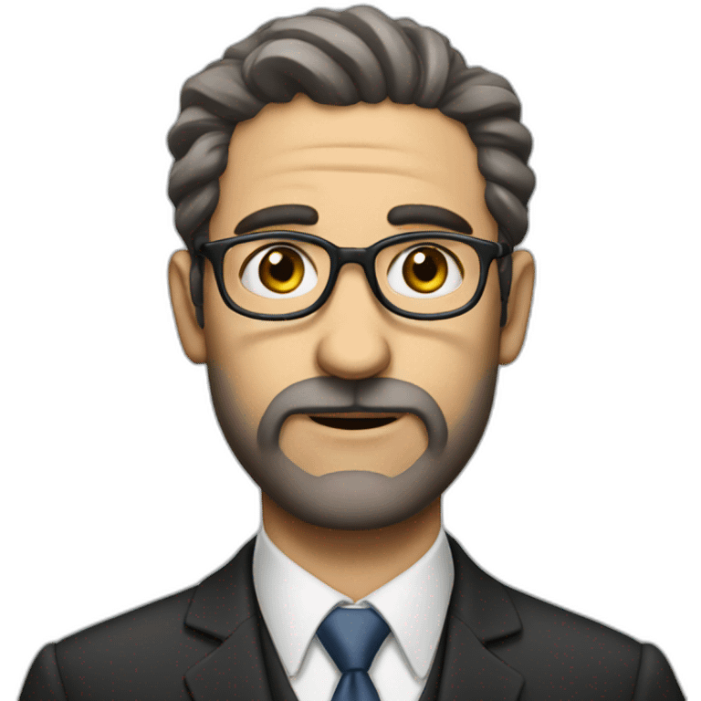 Jewish lawyer with no mustache emoji