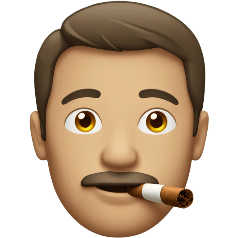 Man smoking a cigar emoji