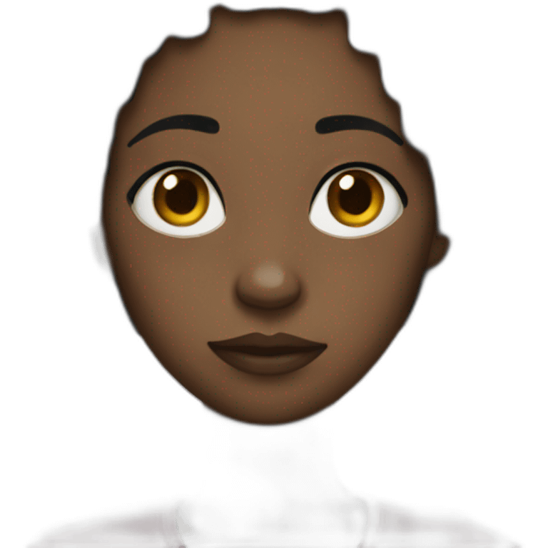 Depression black girl  emoji