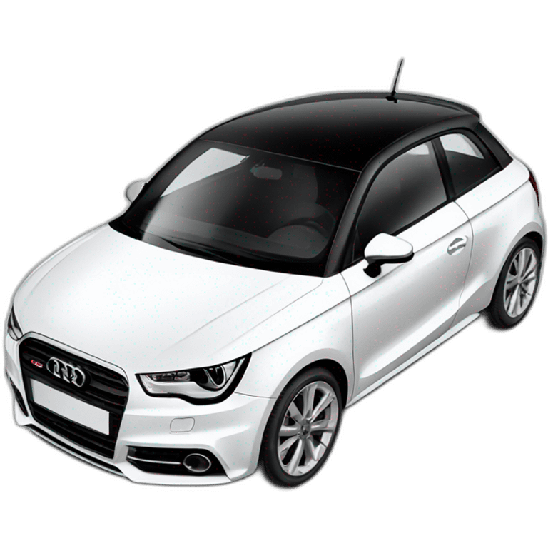 Audi A1 White  emoji